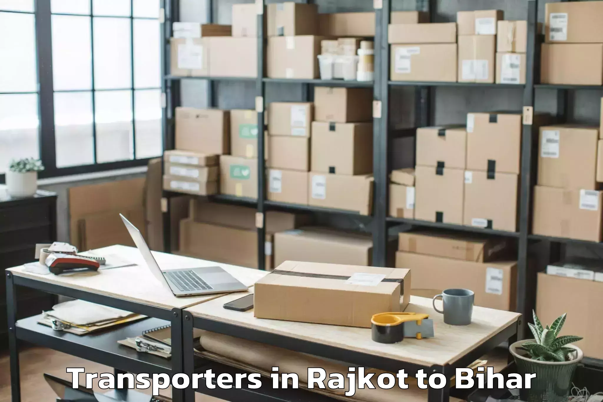 Get Rajkot to Lauriya Nandangarh Transporters